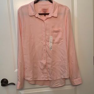 NWT SO button down butter soft top XL